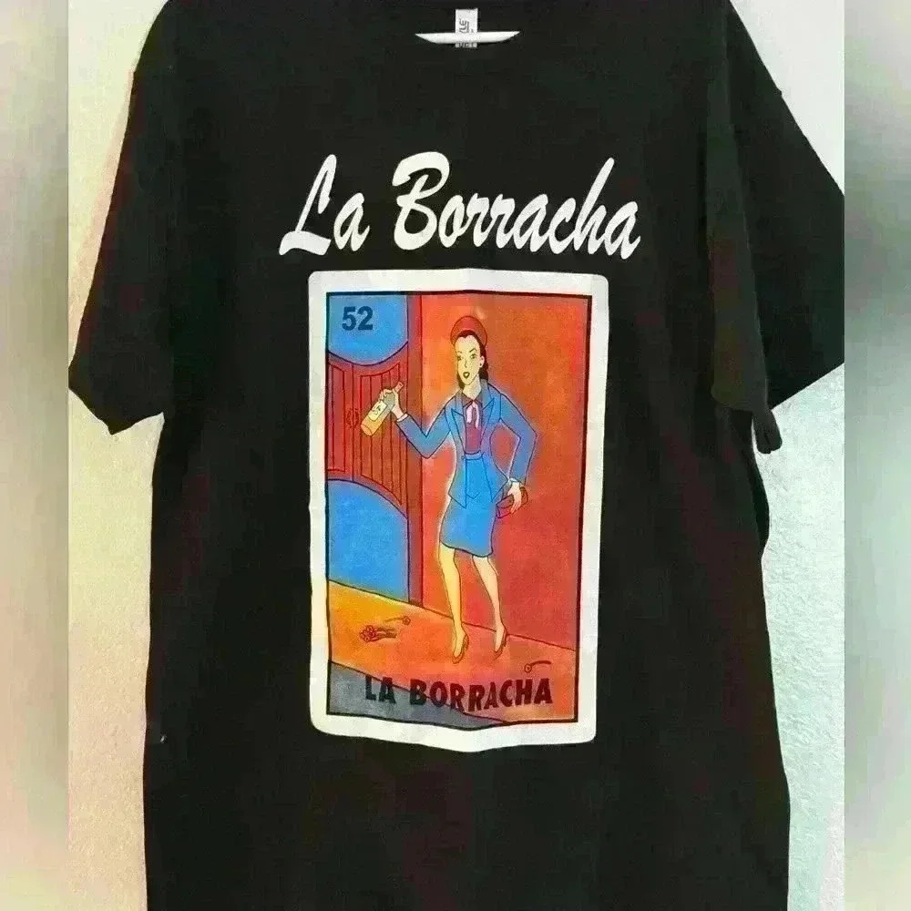 La Borracha “The Drunk Lady” Black & Graphic T-Shirt